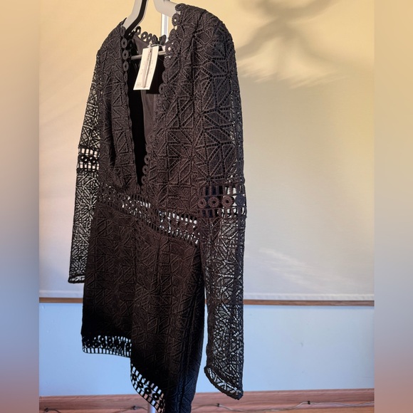 NWT ASOS Chic and Sexy black lace dress Size 12 - Picture 5 of 12